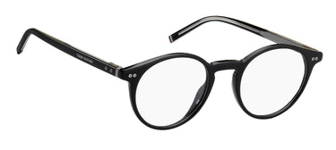 Premium Men Tommy Hilfiger Eyeglasses: TH 1813 - Black(2) - SpecSMART Eye Clinic (Diagonal View)